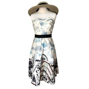 Anthropologie Moulinette Sourrs  Skyward Strapless Dress, NWT